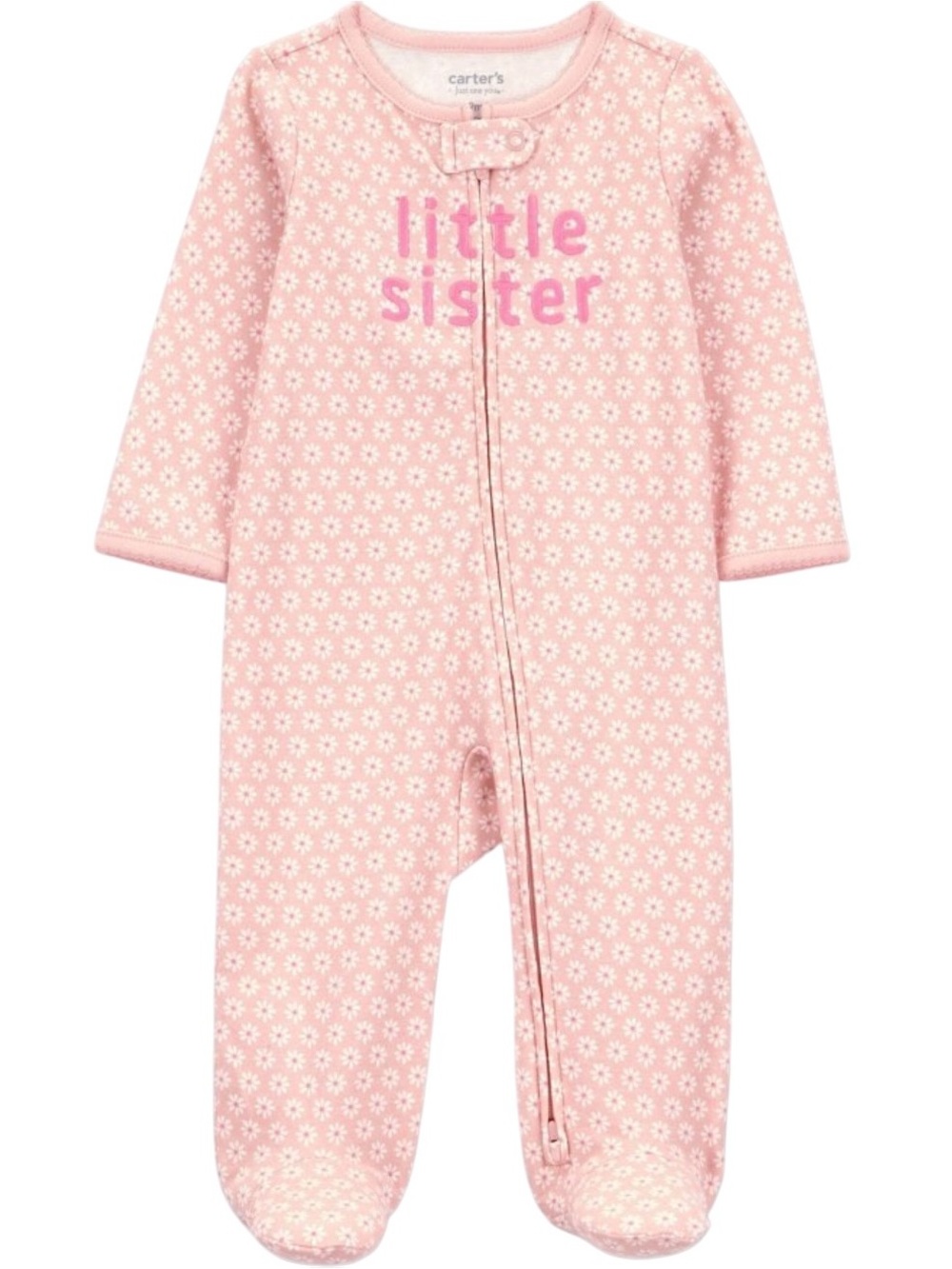Carter’s Floral Little Sister Footed 2 Way Zip Sleeper